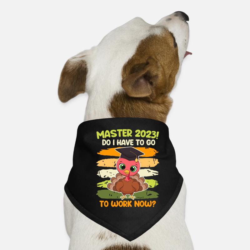 Muss ich jetzt arbeiten? Master 2023 Studium Hunde-Bandana