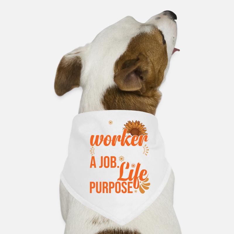 Social Worker Sunflower Dog Bandana