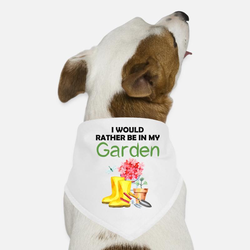 Garten Lustiger Spruch Hobbygärtner Geschenkidee Hunde-Bandana