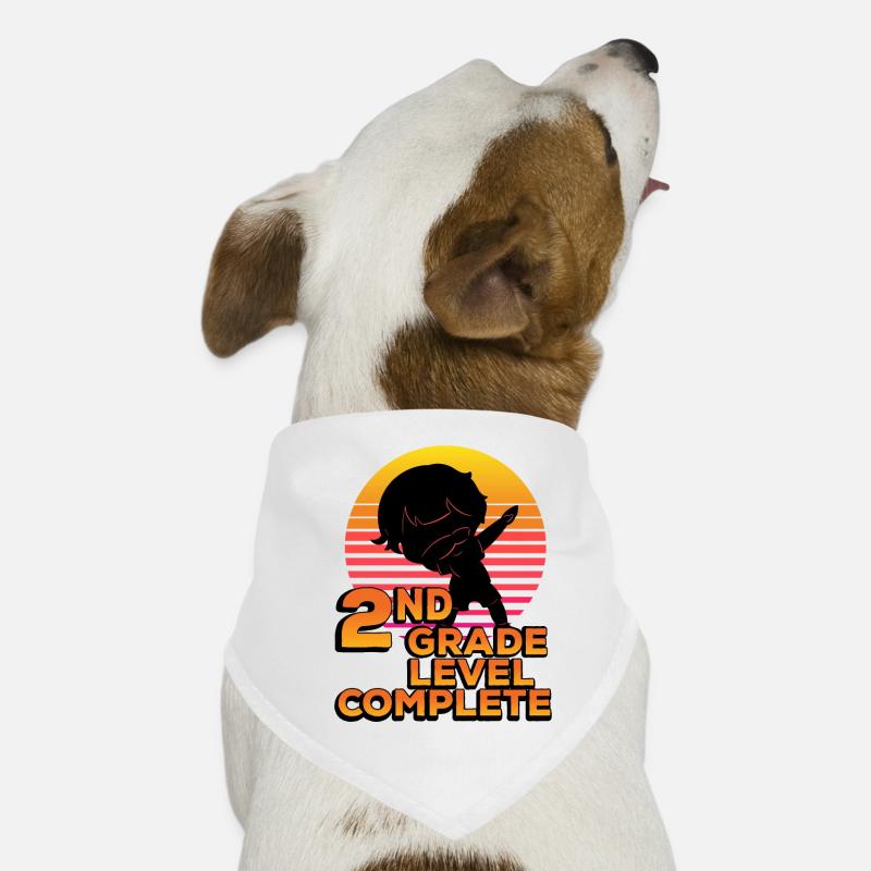 2nd grade Full silhouette dot end Dog Bandana
