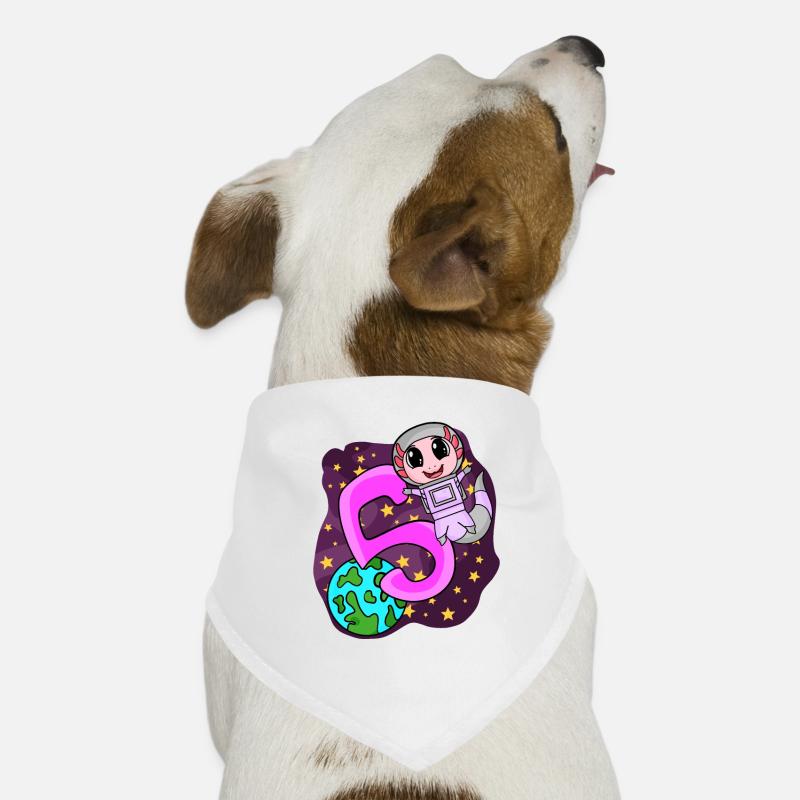 5 Birthday Axolotl - 5 years old - I am 5 Dog Bandana