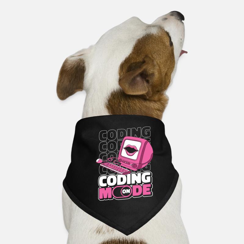 Développeur Coder Programmeur Mode activé Bandana pour chien
