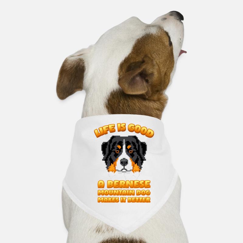 A bernese mountain dog makes life better Spruch Hunde-Bandana