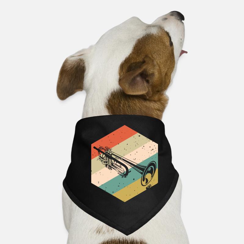Trompette avec trompette rétro Bandana pour chien