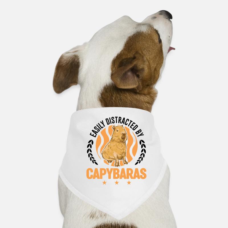 Facilement distrait par Capybaras Bandana pour chien