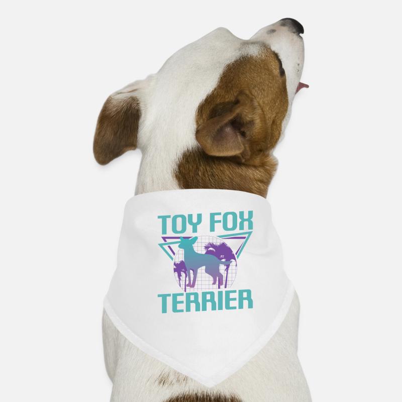 Amant de chien Fox Terrier jouet rétro Bandana pour chien