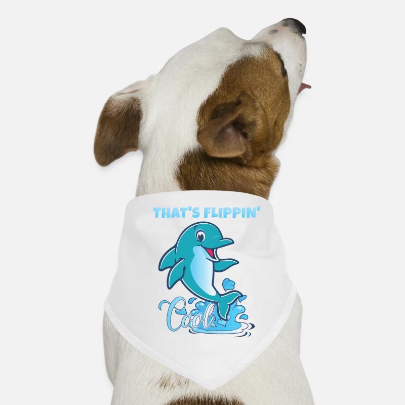 That's Flippin' Cool | Cute Dolphin Dog Bandana