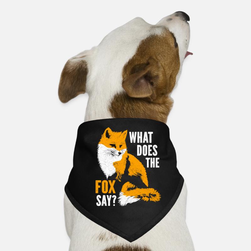 What does the fox say? Dog Bandana