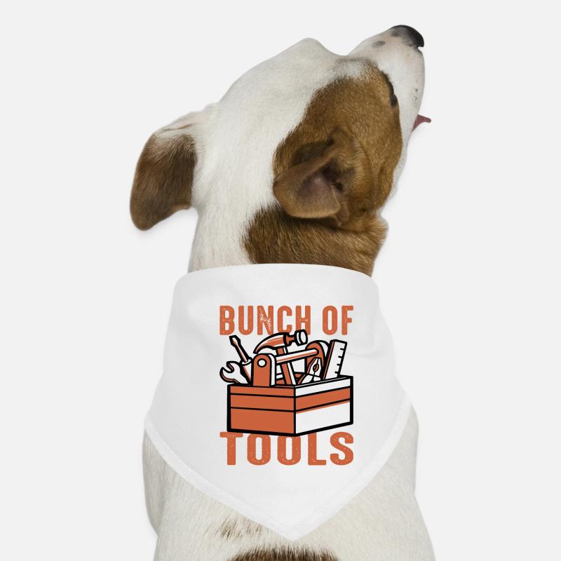 I work with a bunch of tools 15 Dog Bandana