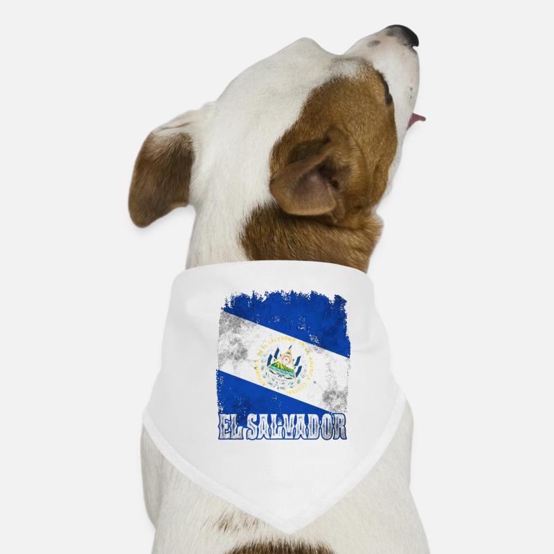Vacances du drapeau du Salvador Bandana pour chien