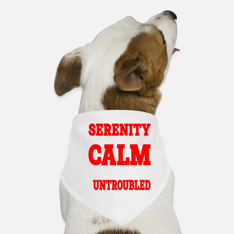 Serenity, Being Calm, Peaceful, And Untroubled 2 Dog Bandana