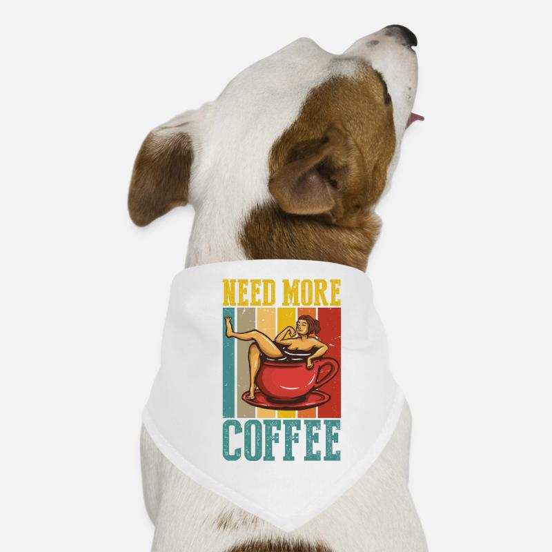Need more coffee Dog Bandana
