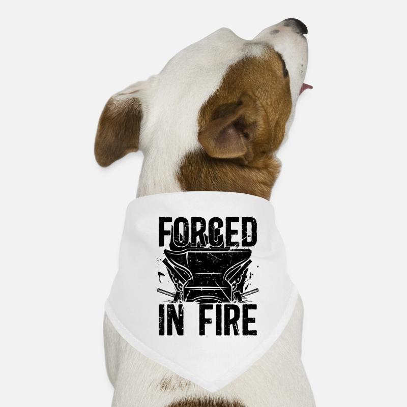 Forced In Fire Forging Farrier Anvils Blacksmiths Hunde-Bandana