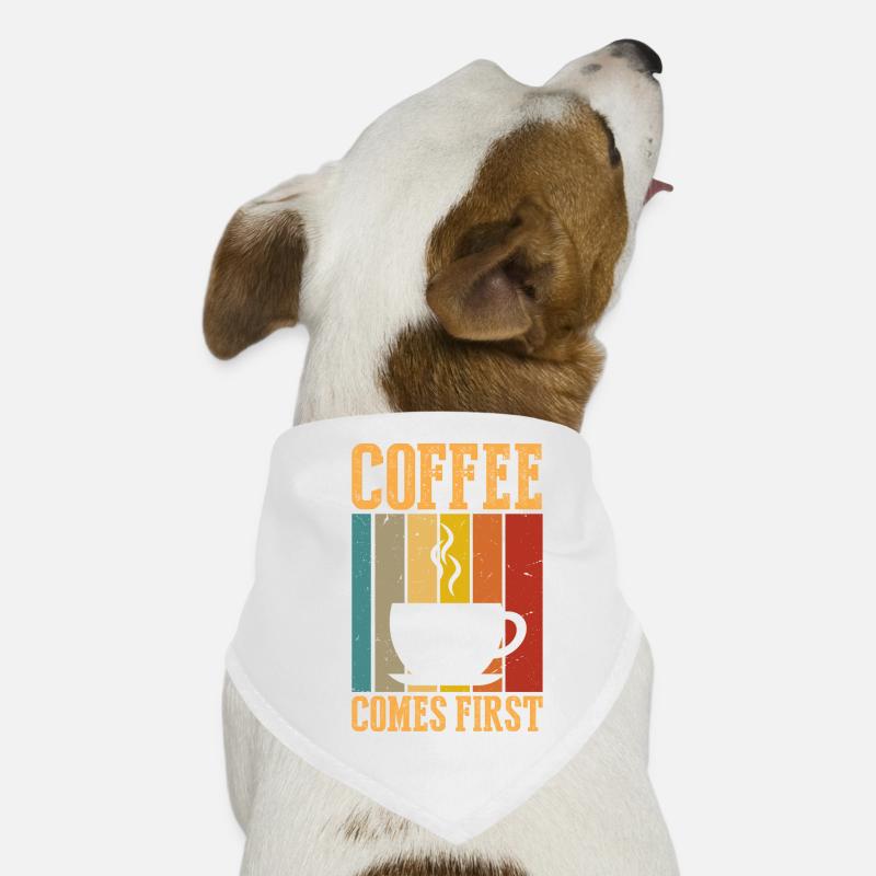 Coffee comes first Dog Bandana
