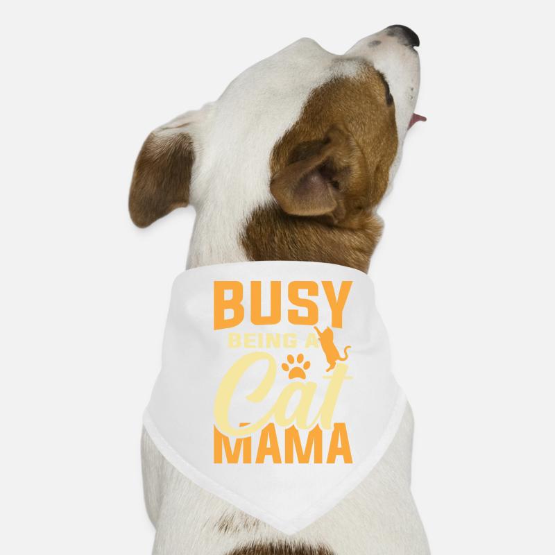 Engaged in being a cat mom Dog Bandana