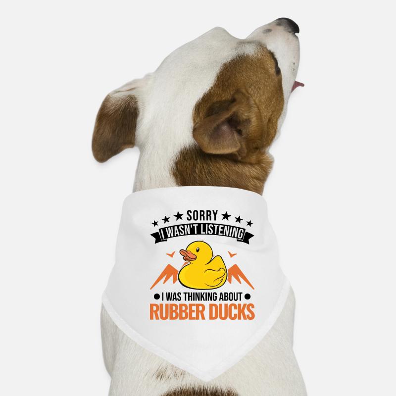Rubber Duck Gift Squeaky Duck Bathing Duck Bandana pour chien