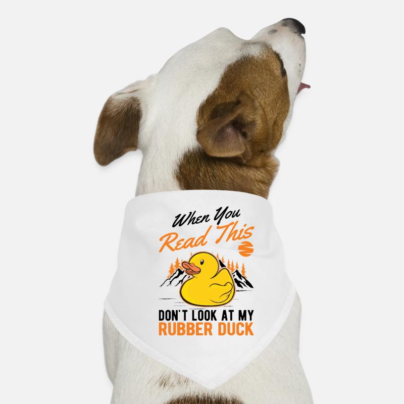 Rubber Duck Gift Squeaky Duck Bathing Duck Bandana pour chien