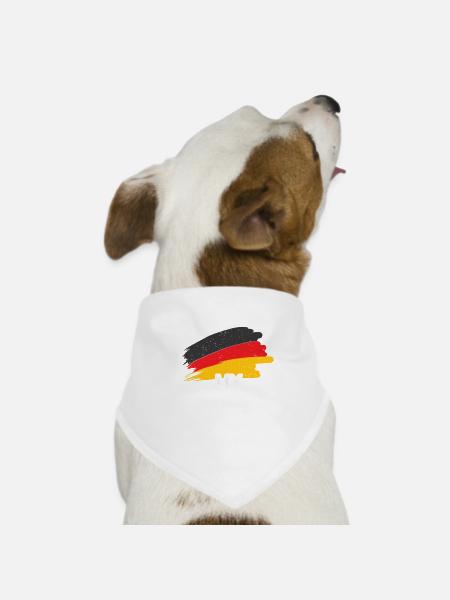 Je zou mijn Duitse stem Duits moeten horen - Honden-bandana - wit