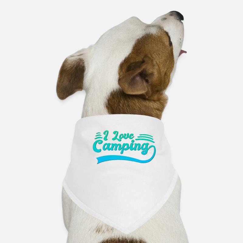 J’adore le camping Bandana pour chien