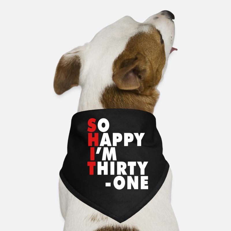 Drôle d’âge de naissance 20 ans heureux j’ai 20 ans Bandana pour chien