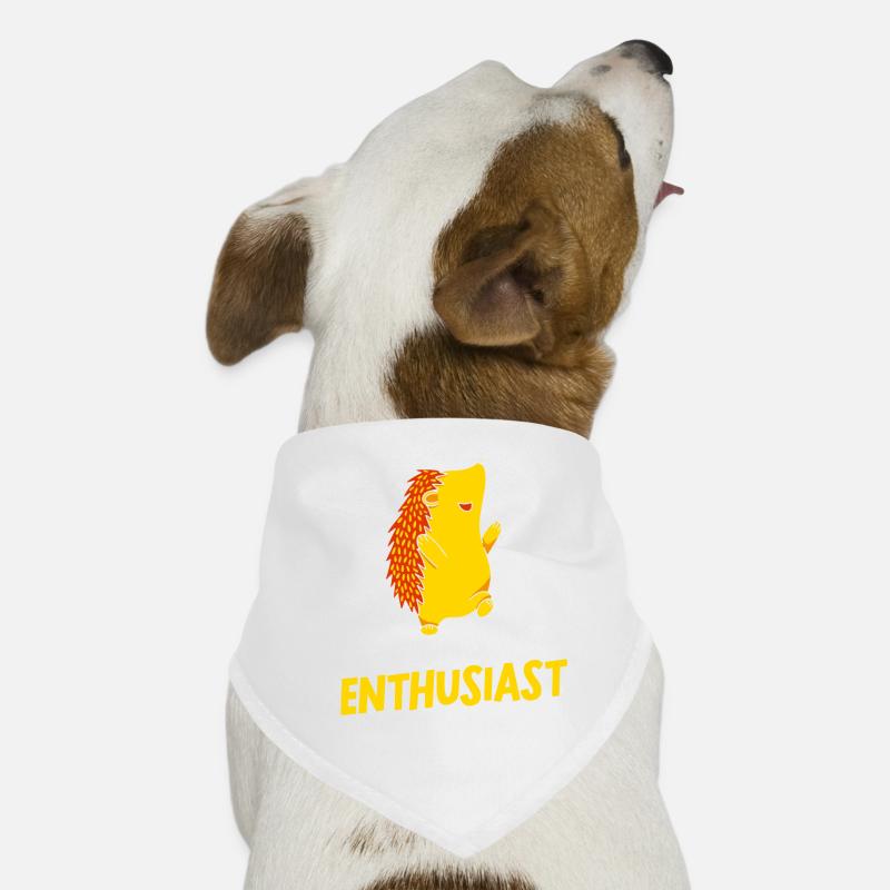 Hedgehog Enthusiast Cute Pet Sayings Dog Bandana