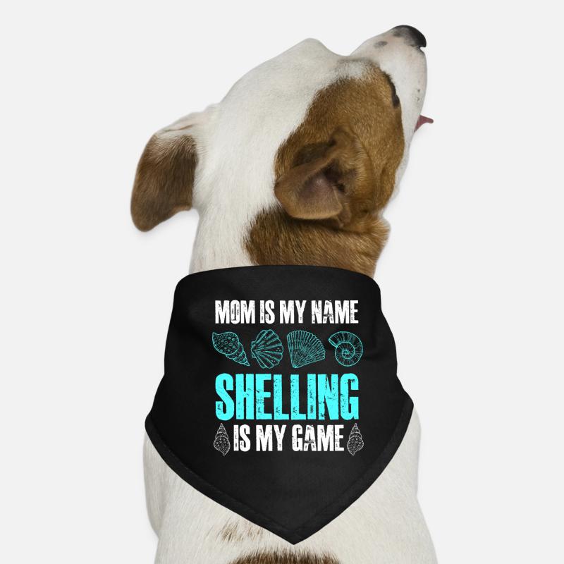 maman est mon nom shelling est mon jeu Conception pour un Bandana pour chien
