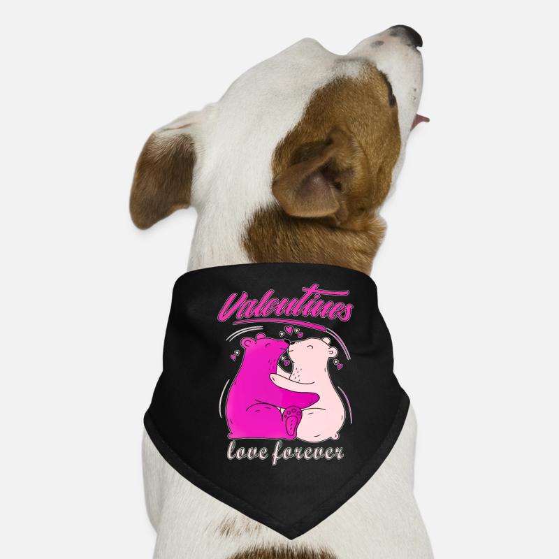 L’amour de la Saint-Valentin pour toujours Bandana pour chien