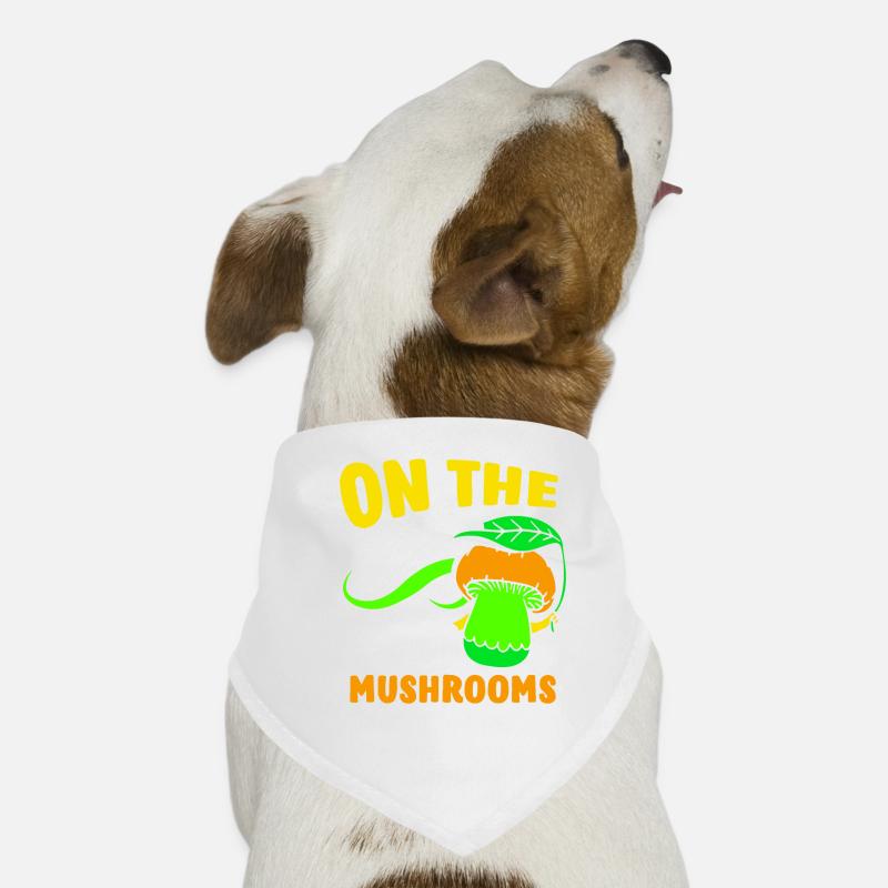 A la recherche de champignons Champignons Cueilleurs de champignons Bandana pour chien