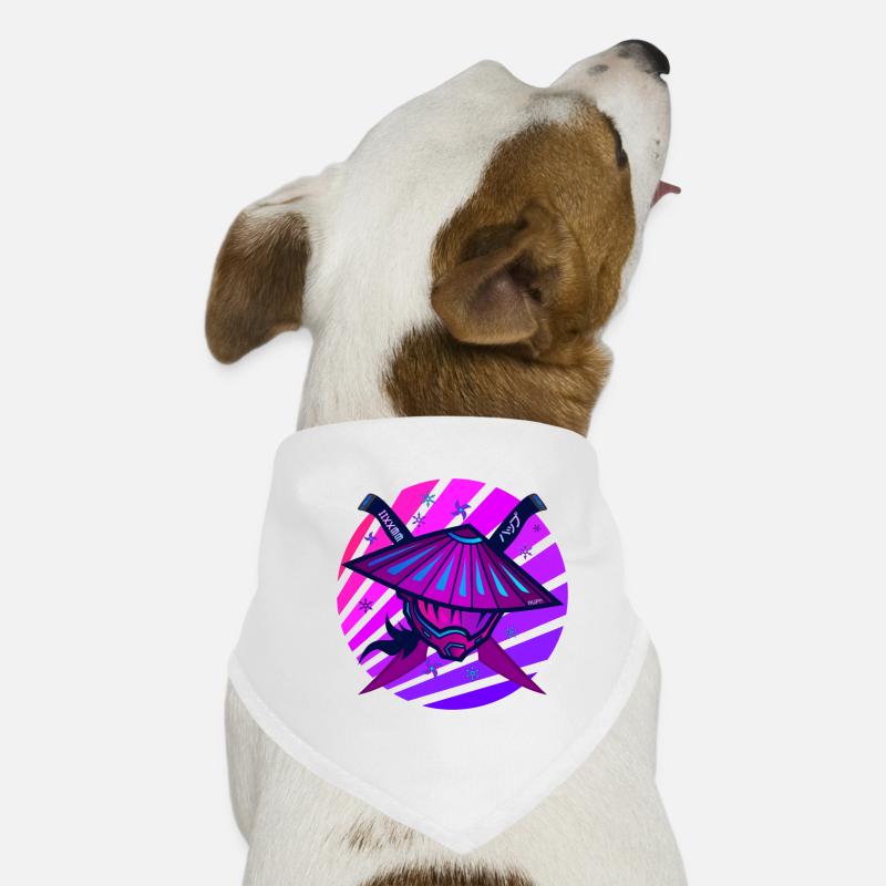 Samurai Monster Schwert violet Hunde-Bandana