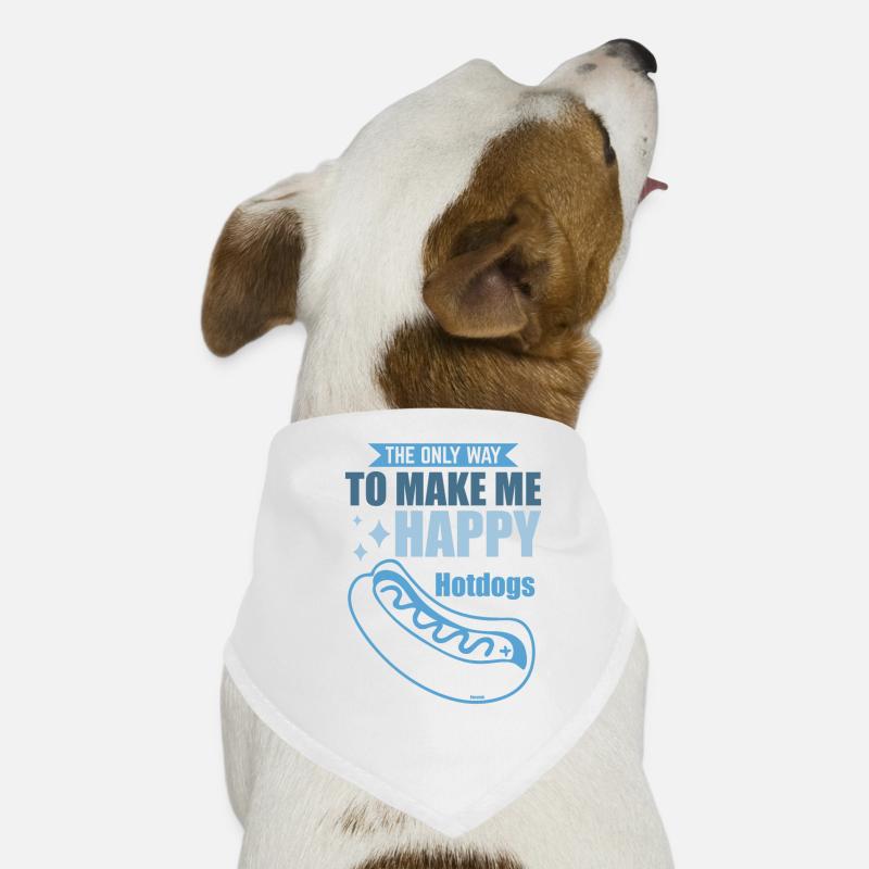 Hotdogs machen mich glücklich Hunde-Bandana