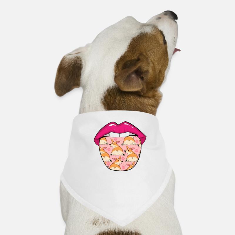 Langue Corgi Bandana pour chien