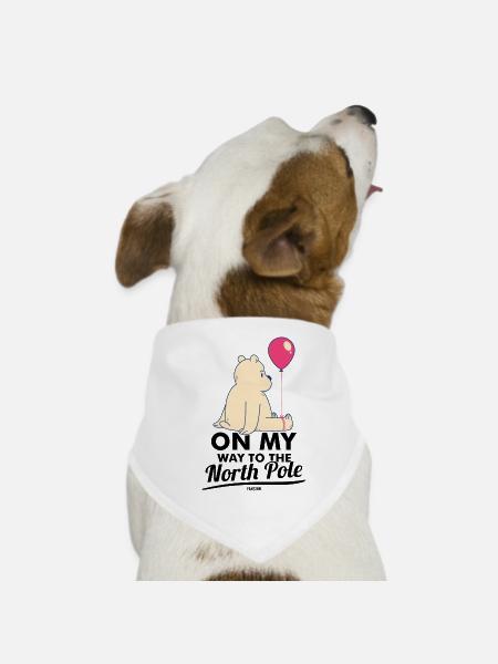 Ours blanc - Bandana pour chien - blanc - Devant