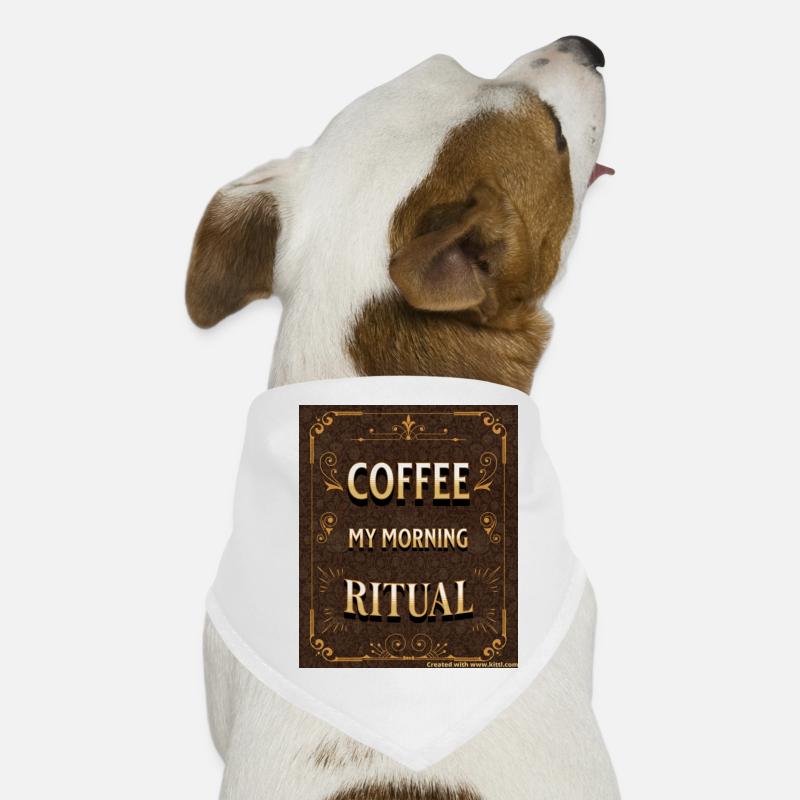 Le café : mon rituel matinal Bandana pour chien