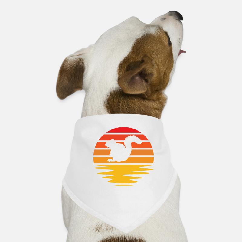 Eichhörnchen Retro Hunde-Bandana