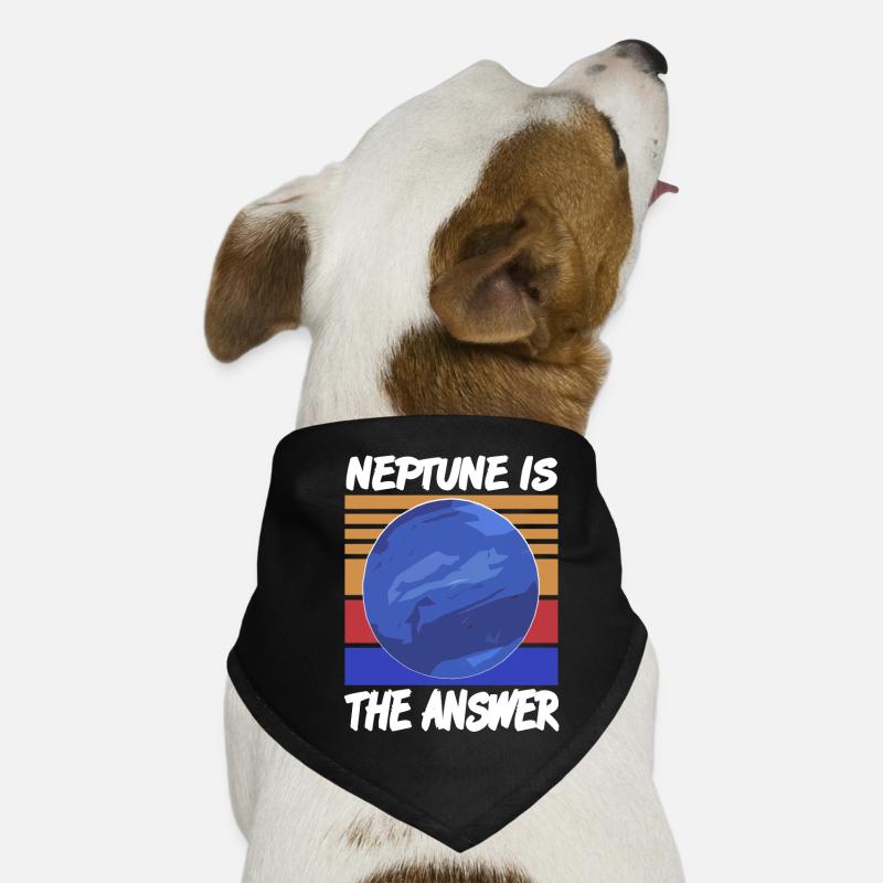 Neptune est la réponse au système solaire rétro et amusant Bandana pour chien