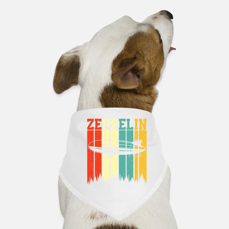 Zeppelin - Hunde-Bandana - Weiß