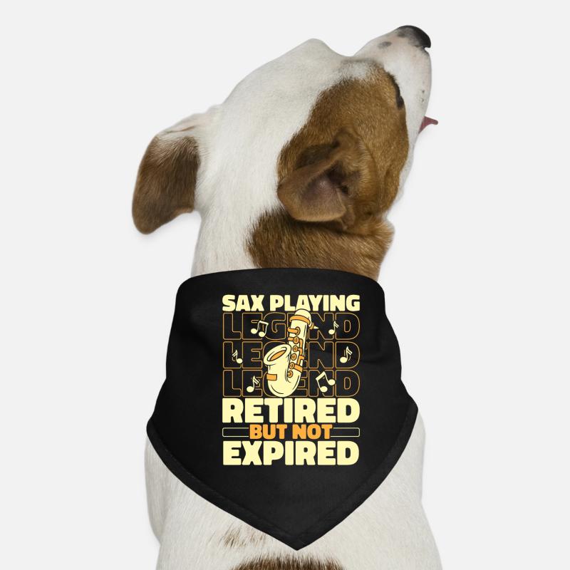 Saxophone Saxophone Retired Dog Bandana