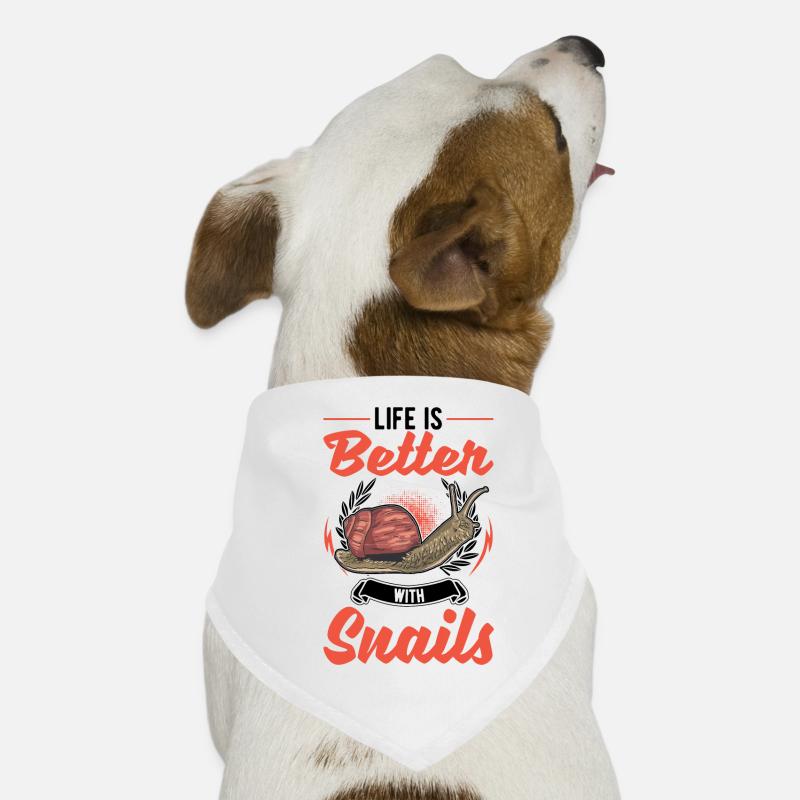 Das Leben ist besser mit einer Schnecke Hunde-Bandana