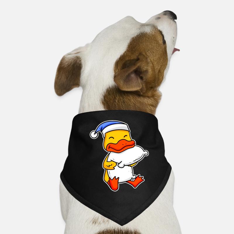 Canard avec oreiller et bonnet de couchage Bandana pour chien