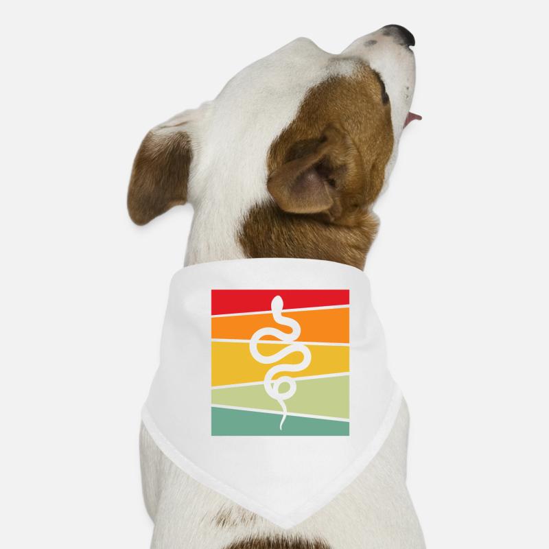 Schlange Retro Hunde-Bandana