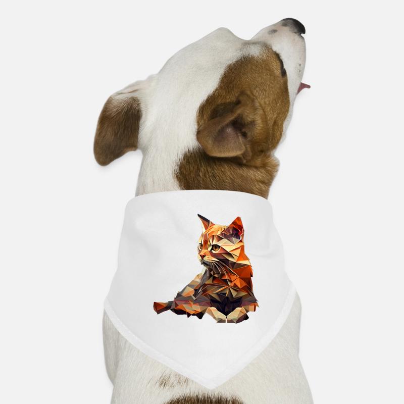 Katze Katzen Kätzchen Polygon Katze Hunde-Bandana