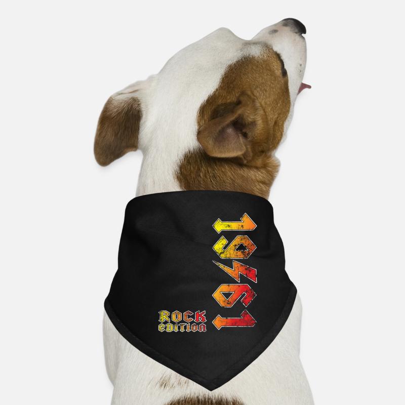 Geburtstag Rock Edition 1961 Hunde-Bandana