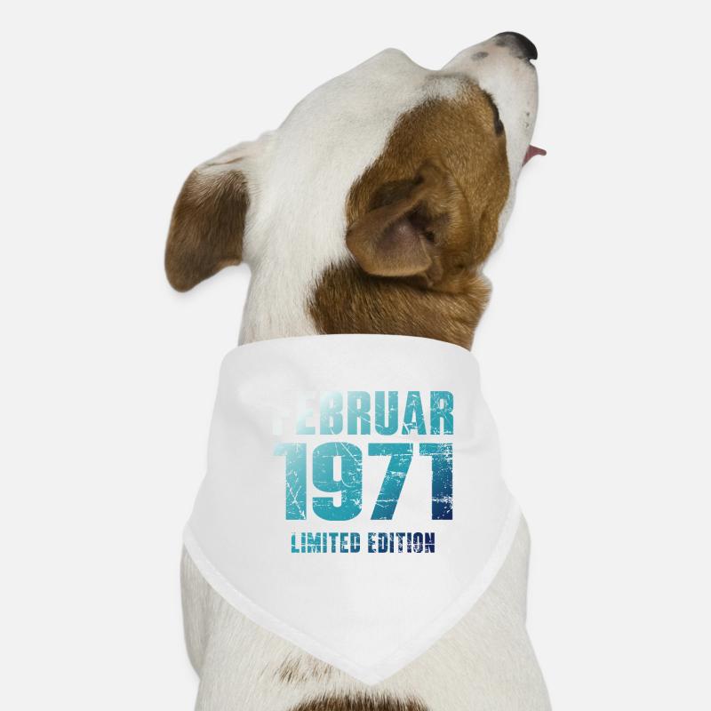 Février 1971 Cadeau d’anniversaire en édition limitée Bandana pour chien