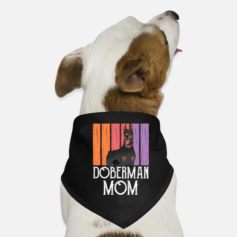 Doberman Mama Girls Chiens Dobermans Doberman Bandana pour chien