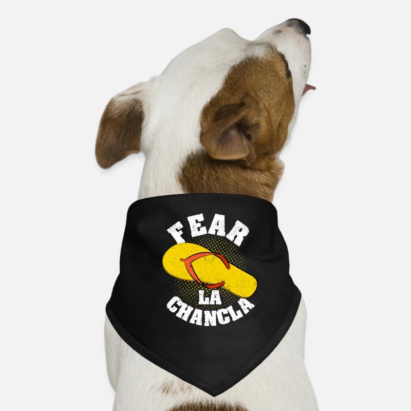 Fear La Chancla Funny Cinco de Mayo Spanish Dog Bandana