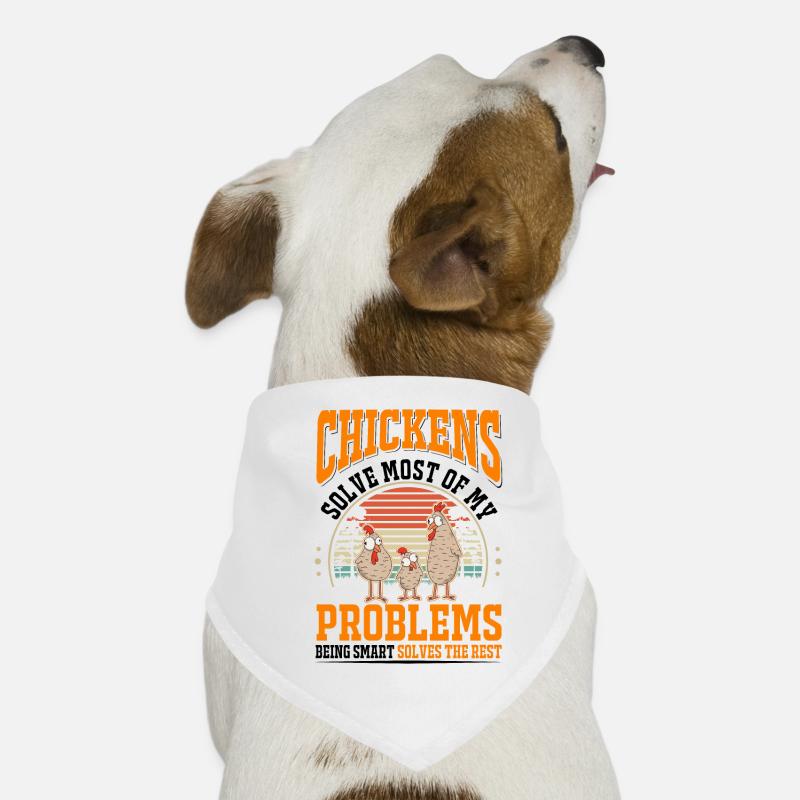 Poulets Élevage de poulets Éleveur de poulet Bandana pour chien