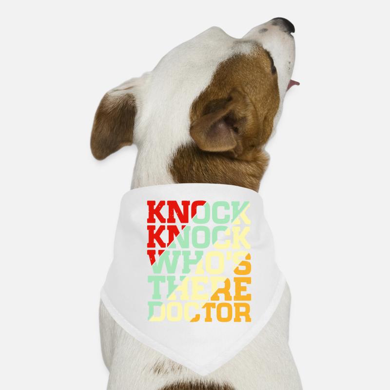 Knock Knock Who’s There Docteur 4 Bandana pour chien