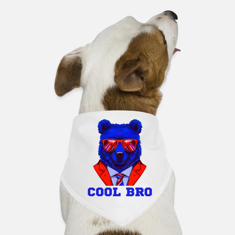 Cool Bro Bear Dog Bandana