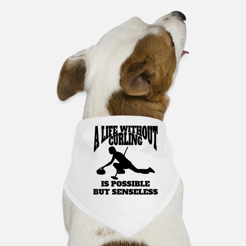 Club de curling Joueurs de curling de l’équipe de curling Bandana pour chien