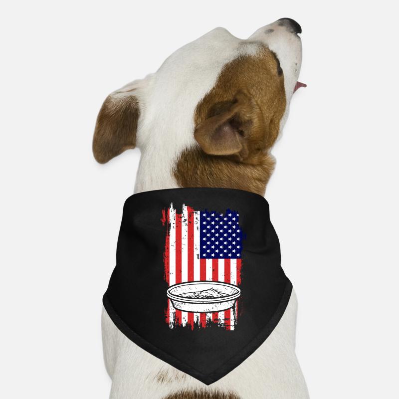 Gold Panning American Flag Dog Bandana